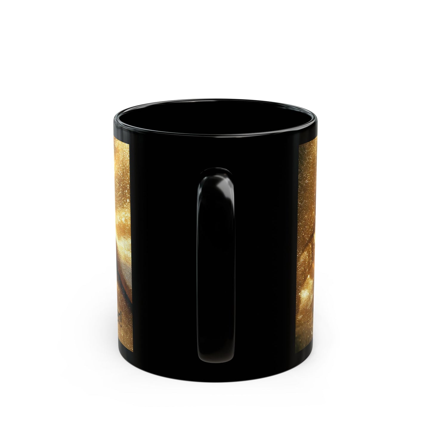 Orange Tabby Cat KITTY GLITTER Coffee Mug (11oz)