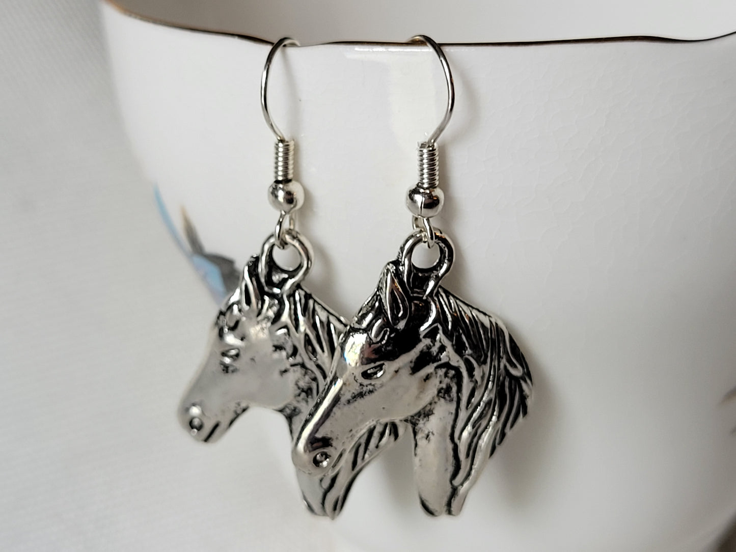 Horse Earrings Horse Head Dangle Drop Earrings