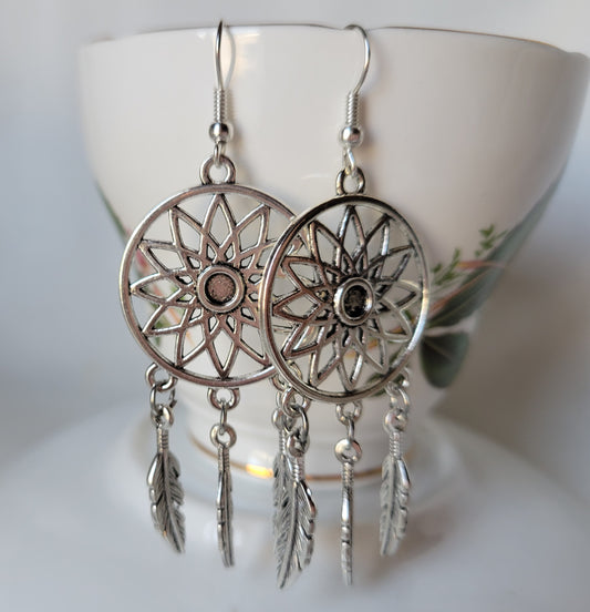 Dream Catcher Dangle Drop Earrings