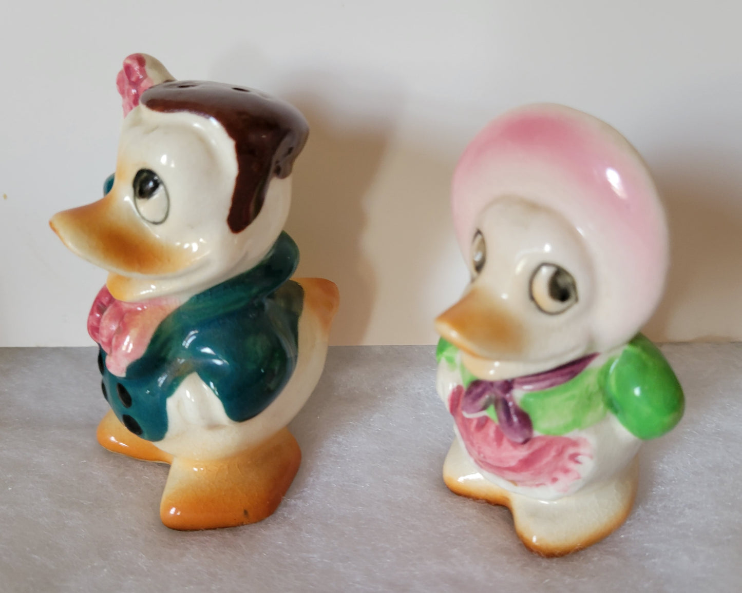 Donald Duck & Daisy Vintage Japan Salt & Pepper Shakers