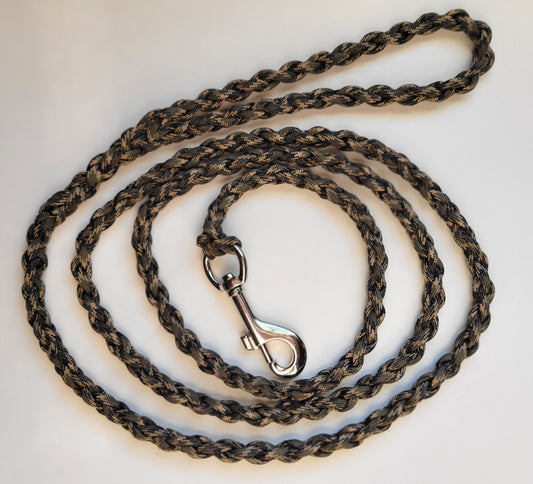 Paracord Braided Dog Leash Lead 6ft (Camo) Med or Lg Dog Training Walking