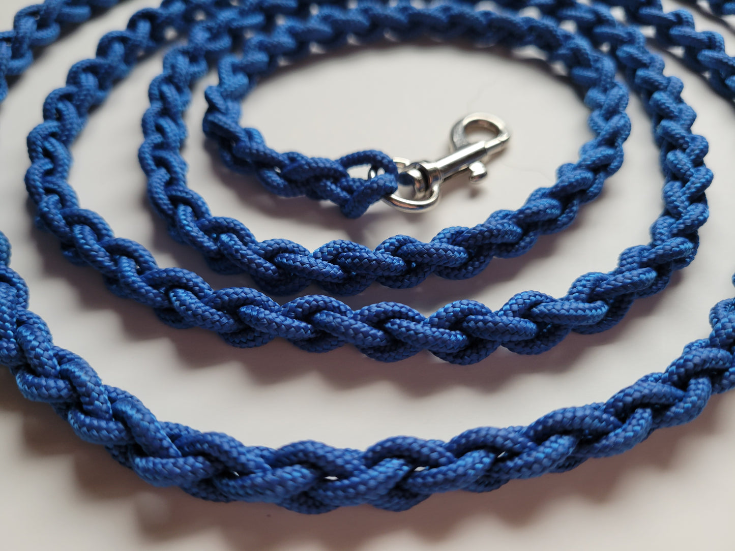 Paracord Braided Leash Lead 6 ft (Royal Blue) Puppy Cat Sm to Med Dog Training Walking