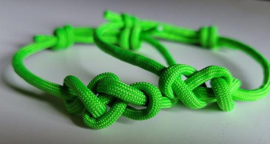 Best Friends Eternity Knot Matching Set Paracord Friendship Bracelets (Green)