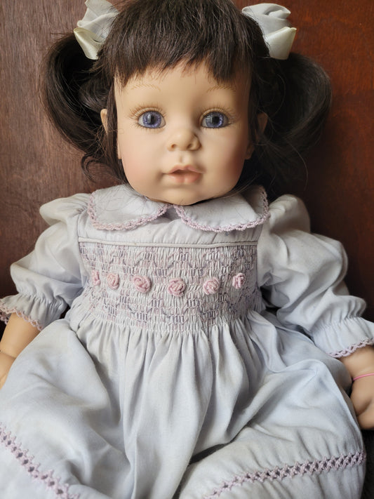 Adora Name Your Own Baby Doll Beautiful Brunette Blue Eyes 18 Inches Long
