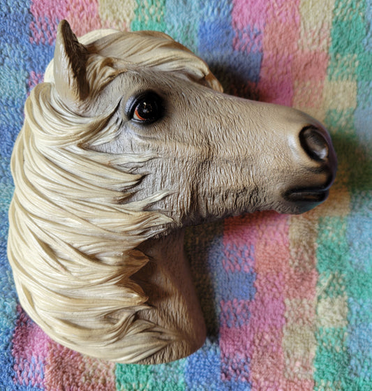Bosson HORSE/PONY HEAD Gray Vintage Fraser Art Purchased In England 1981 To 85
