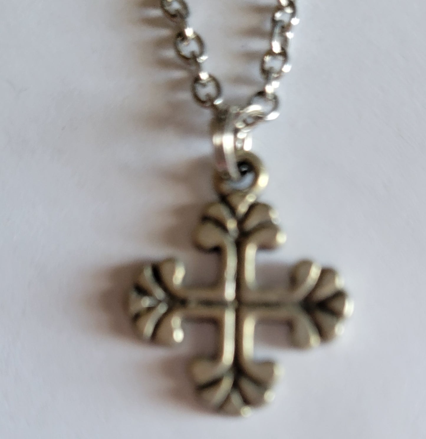 New 18 Inch Doll Silvertone CROSS NECKLACE Doll Accessory