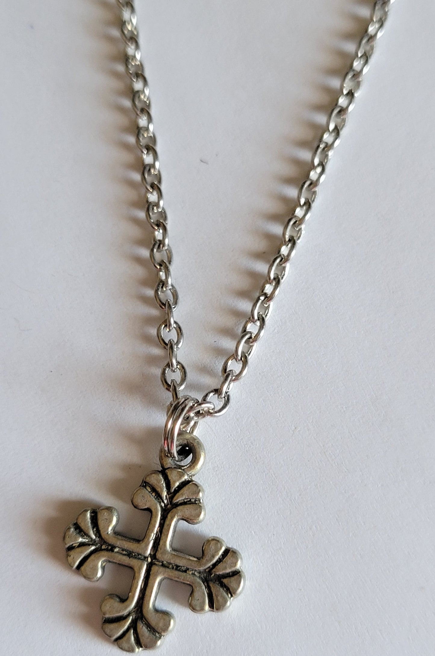 New 18 Inch Doll Silvertone CROSS NECKLACE Doll Accessory