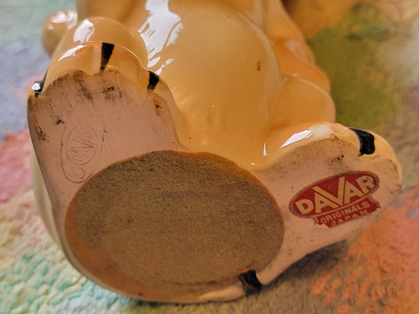 Vintage Proud Lion Pincushion Tape Measure 1950s Sewing Japan By Davar Originals