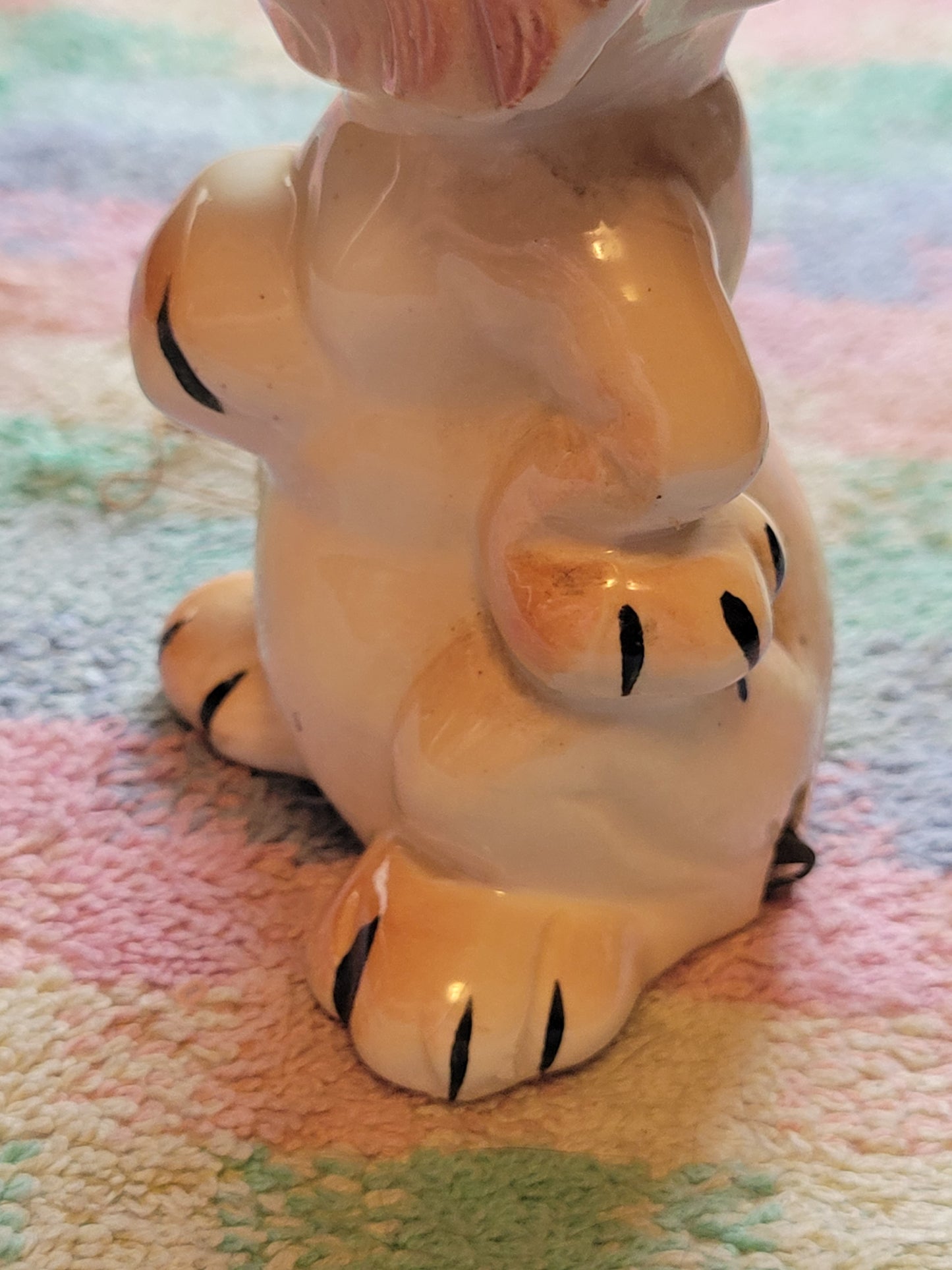 Vintage Proud Lion Pincushion Tape Measure 1950s Sewing Japan By Davar Originals