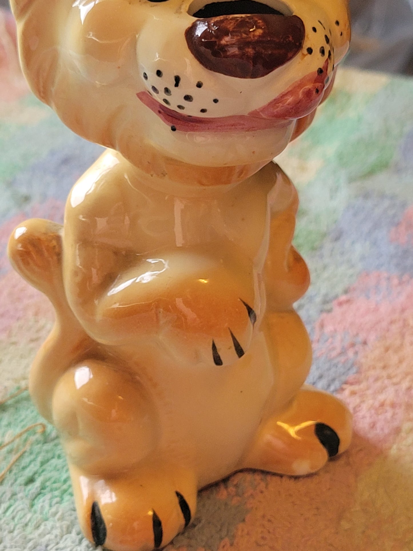 Vintage Proud Lion Pincushion Tape Measure 1950s Sewing Japan By Davar Originals