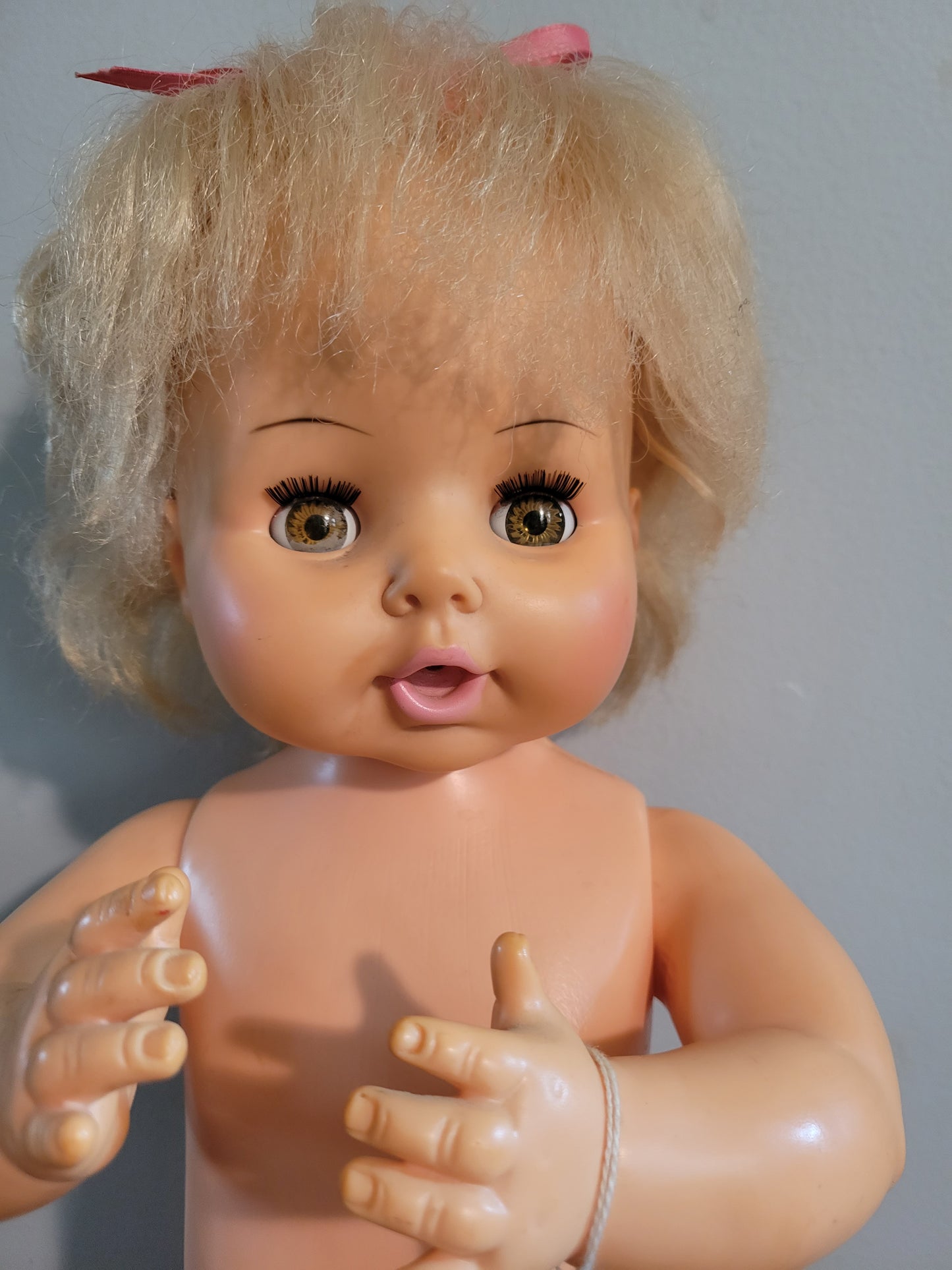 Thirstee Walker Doll 21 inch Horsman 1969 Doll Very Pretty