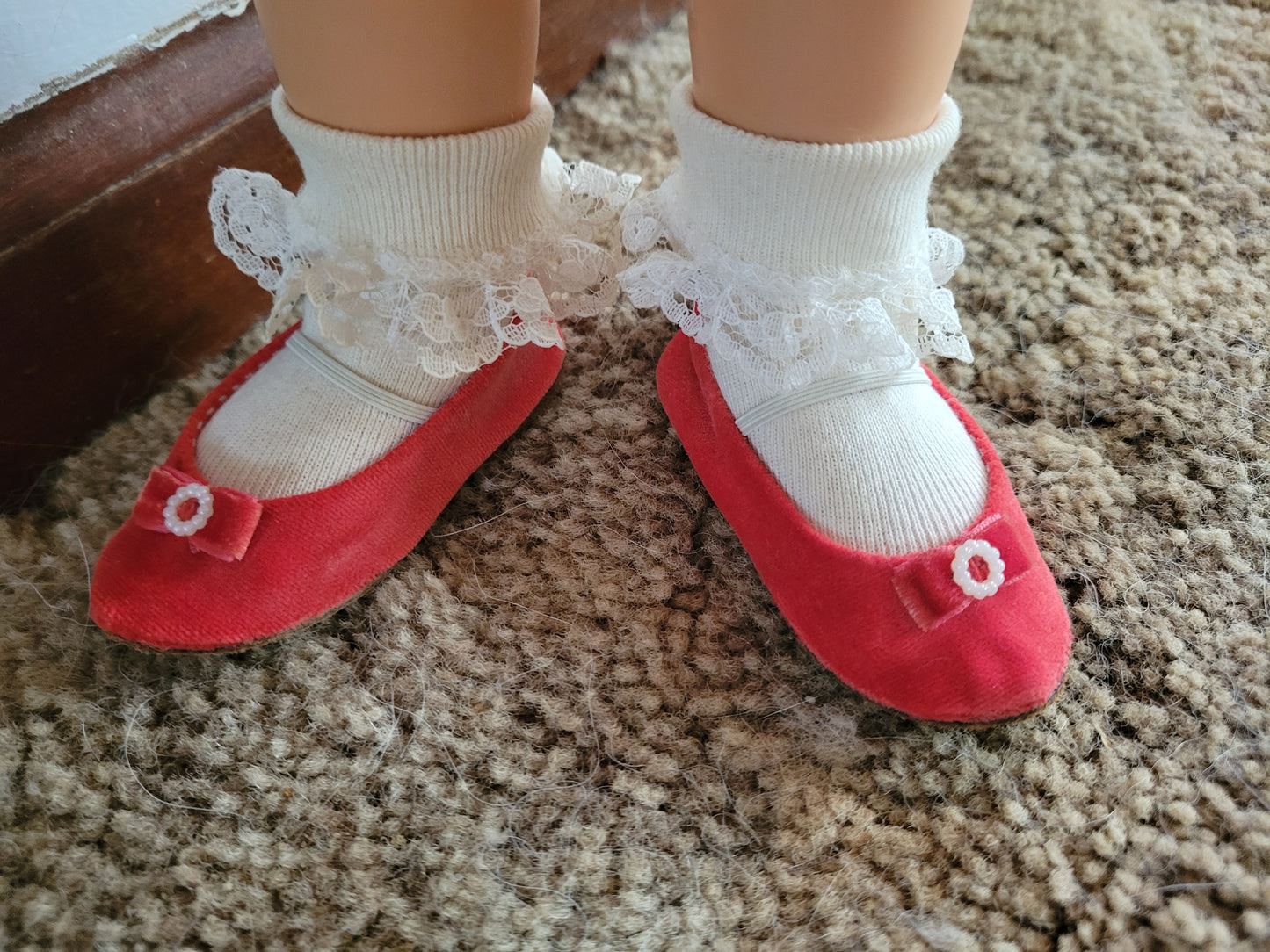 Mattel Chatty Cathy Doll 1998 Reproduction Red Dress Amber Eyes TALKS!