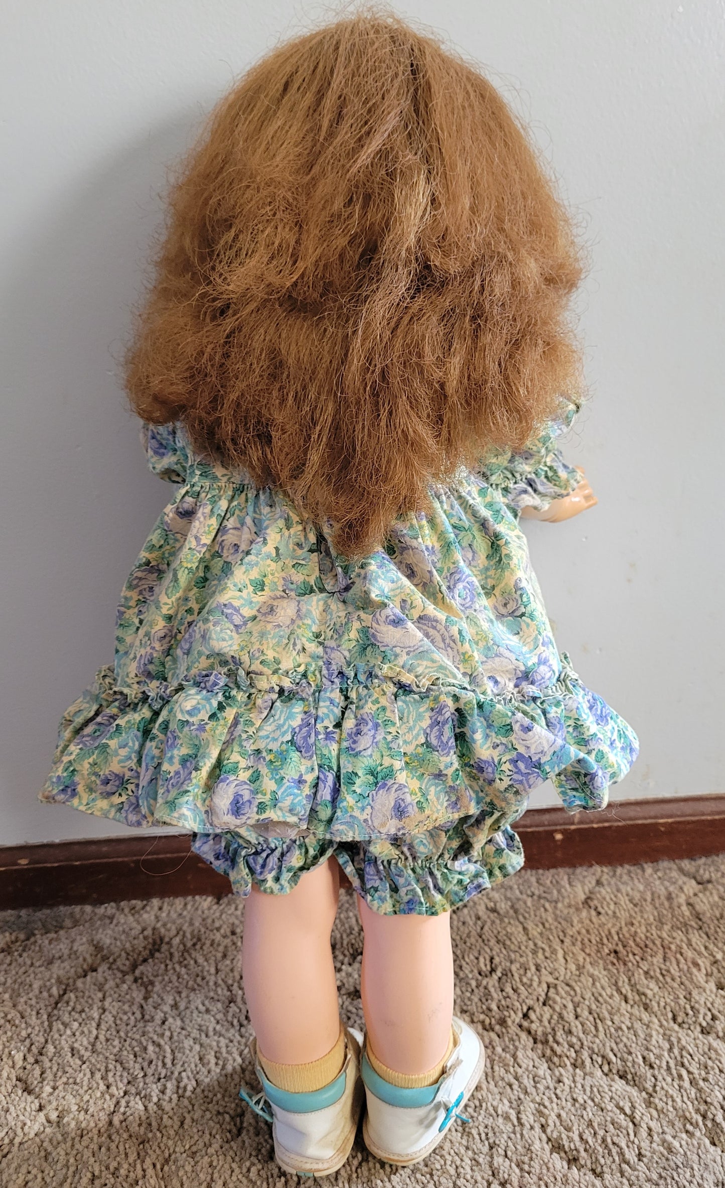 American Character TOODLES DOLL Vintage Red Head Very Nice! 24 Inch Tall