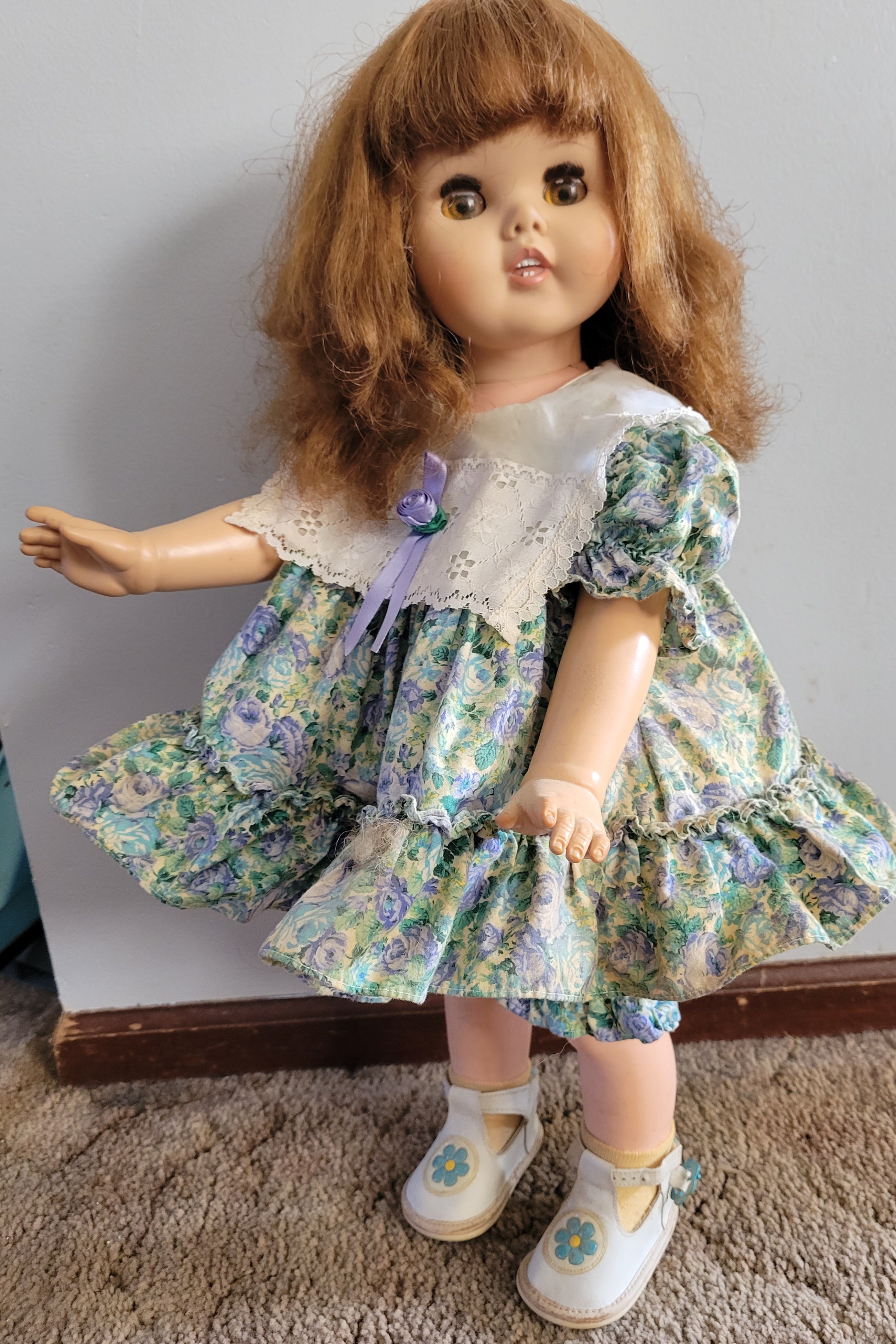 American Character TOODLES DOLL Vintage Red Head Very Nice! 24