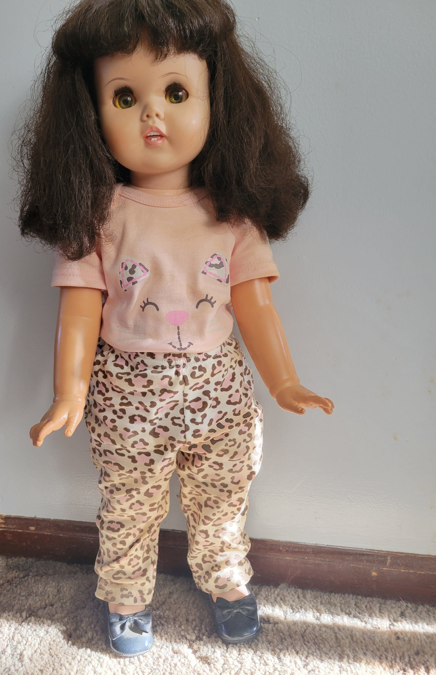 American Character TOODLES DOLL Vintage Brunette Very Nice! 24 Inch Tall