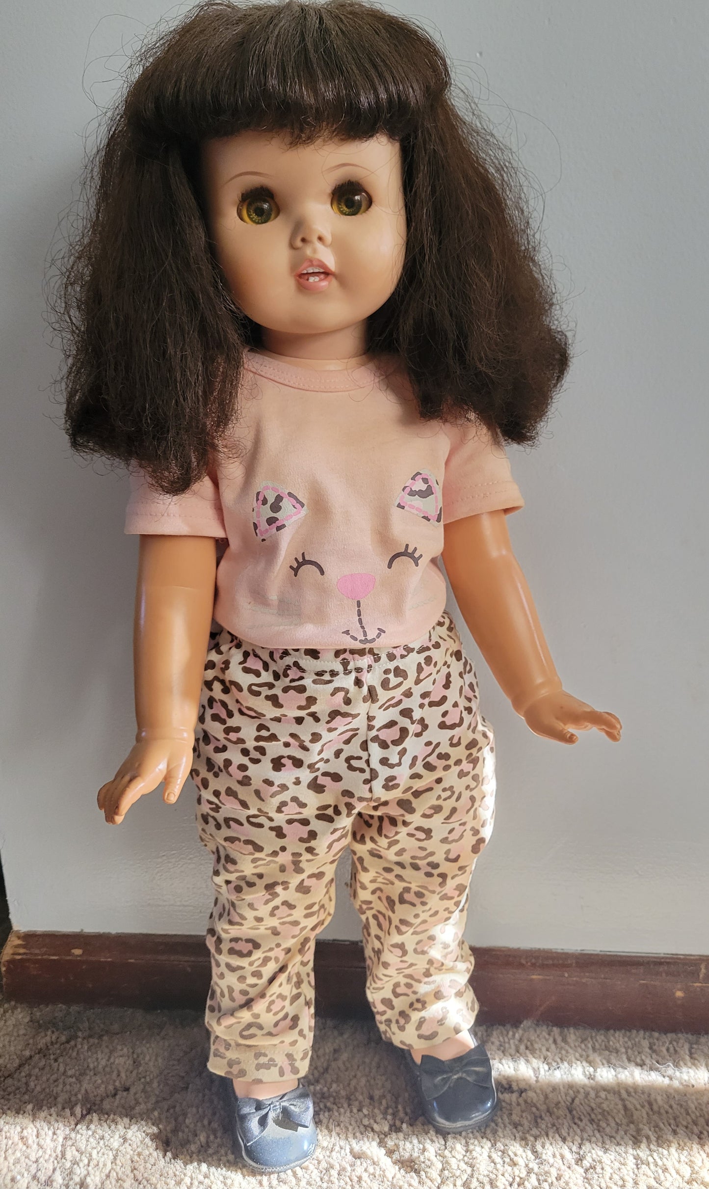 American Character TOODLES DOLL Vintage Brunette Very Nice! 24 Inch Tall