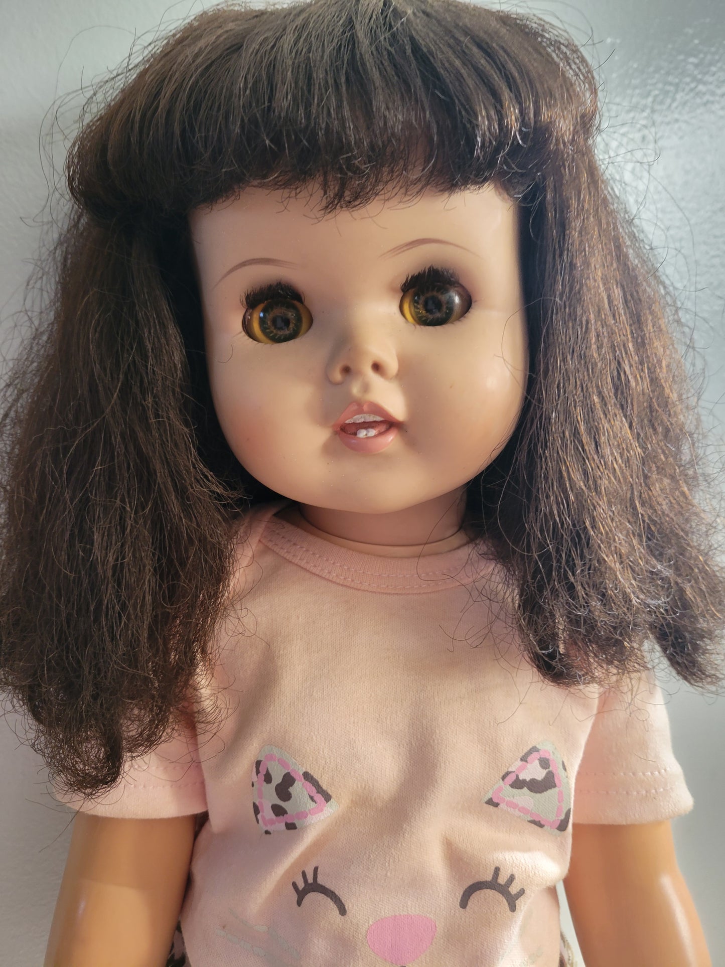 American Character TOODLES DOLL Vintage Brunette Very Nice! 24 Inch Tall