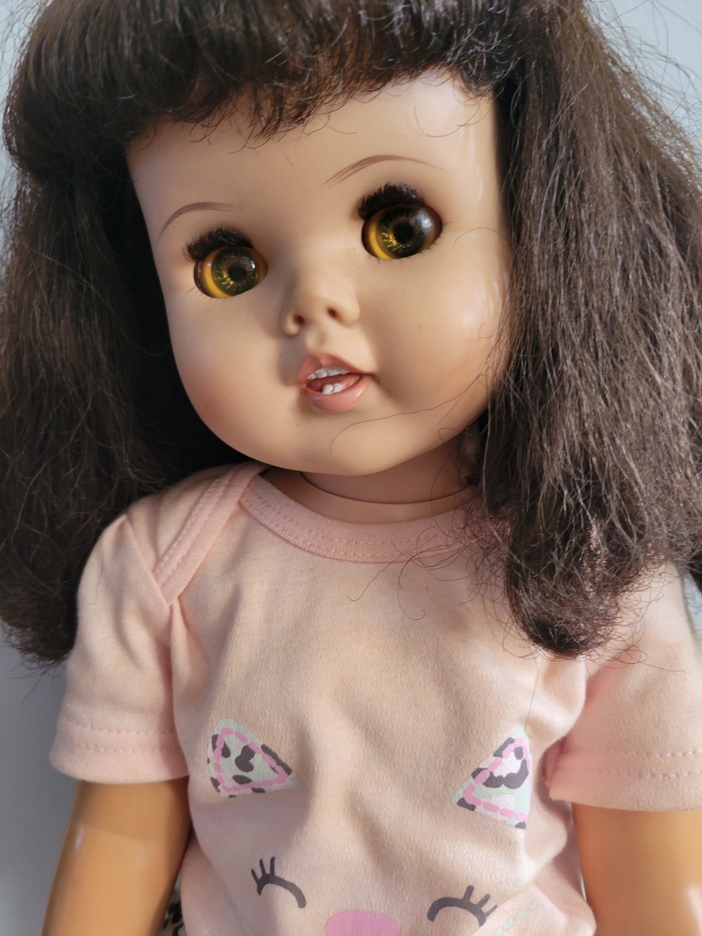 American Character TOODLES DOLL Vintage Brunette Very Nice! 24 Inch Tall