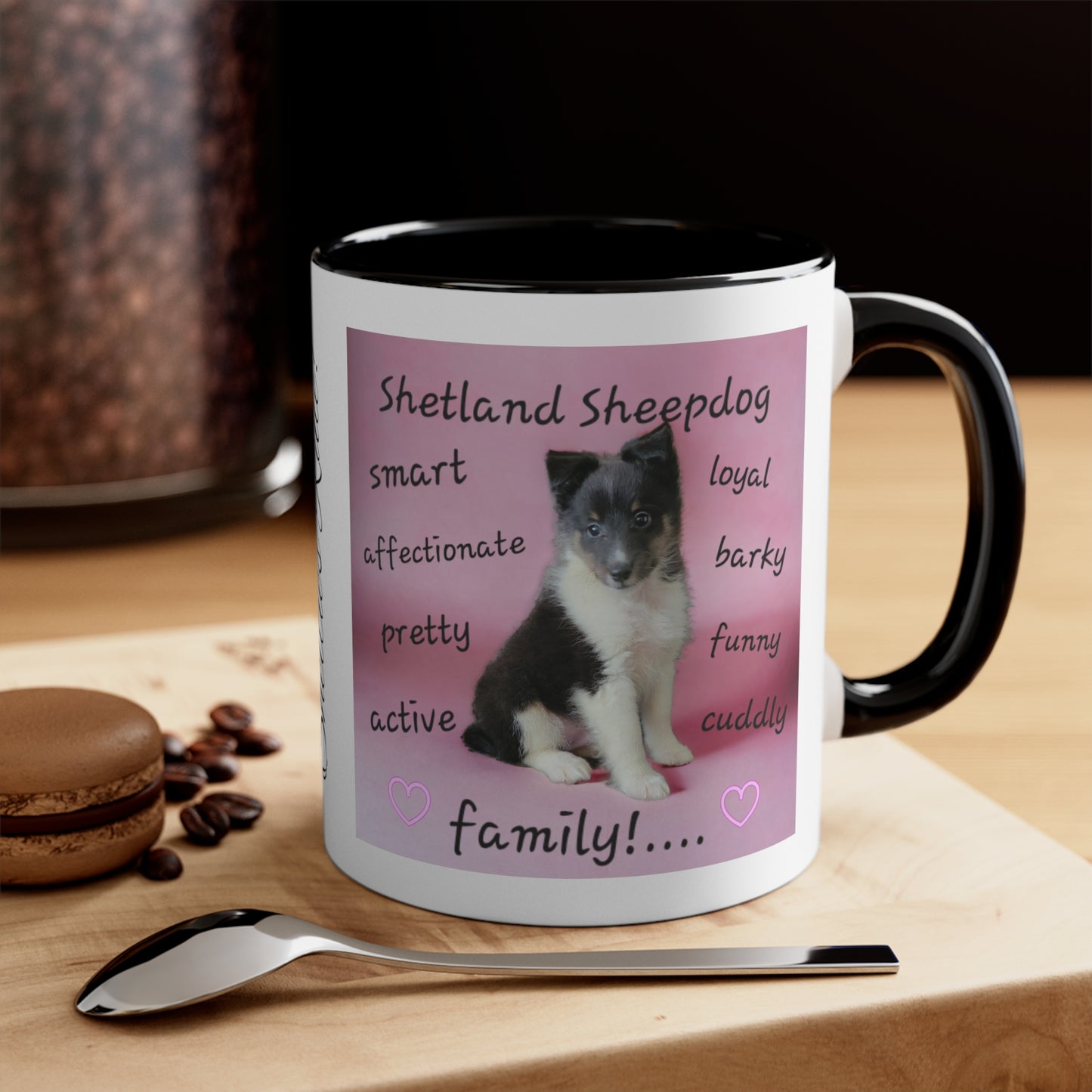 Shelties Rule! Shetland Sheepdog Accent Coffee Mug, 11oz