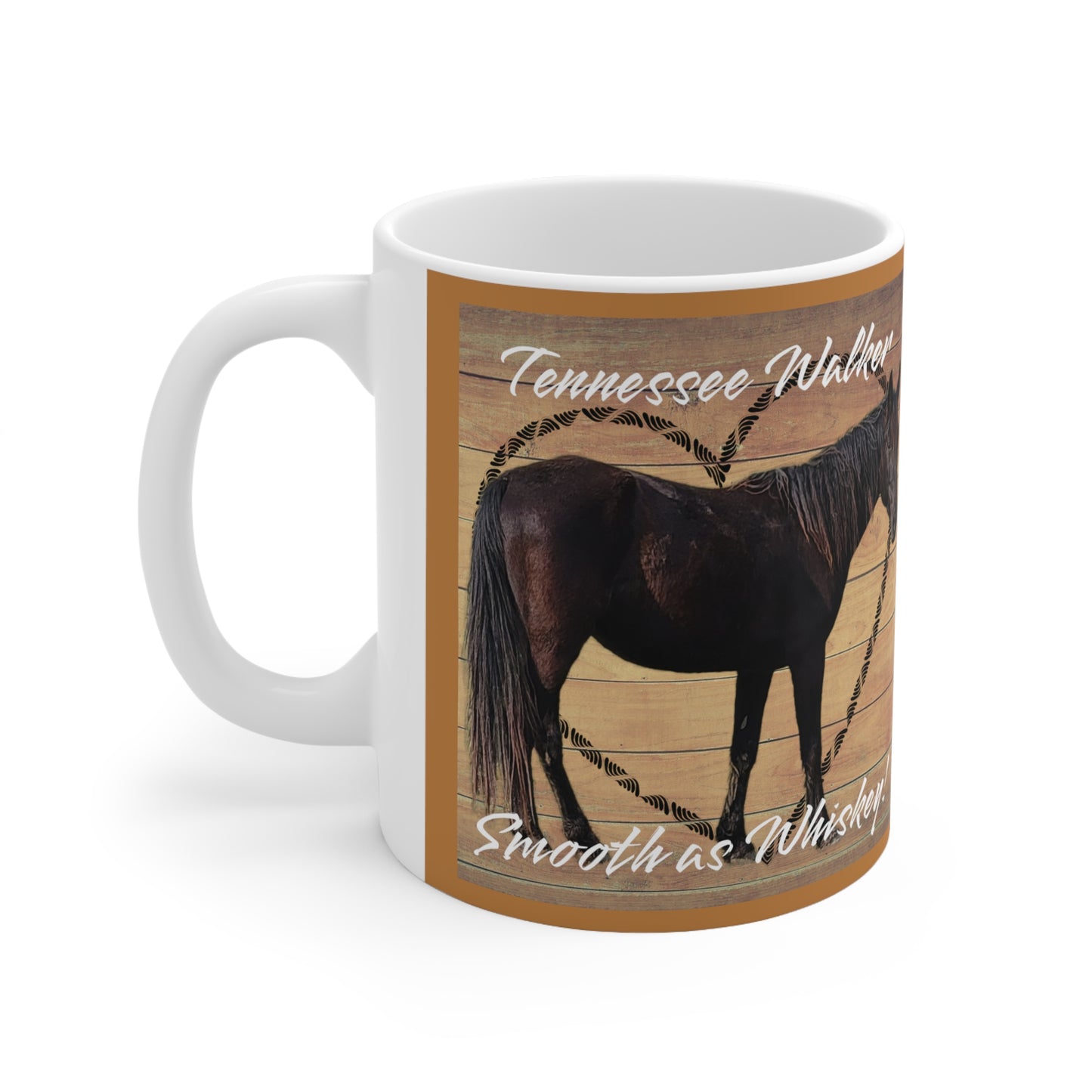 Tennessee Walker Smooth Ceramic Mug 11oz (Lt Brown)