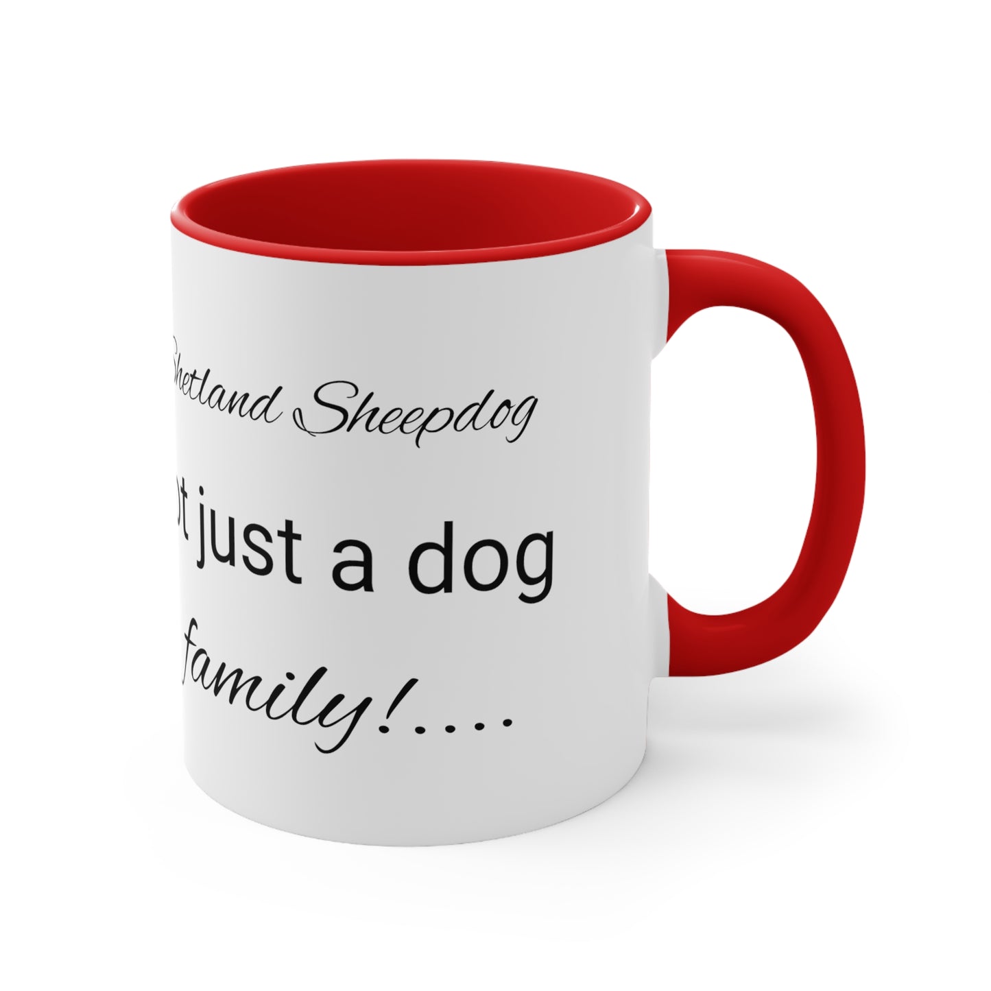 Shetland Sheepdog Family Accent Coffee Mug, 11oz