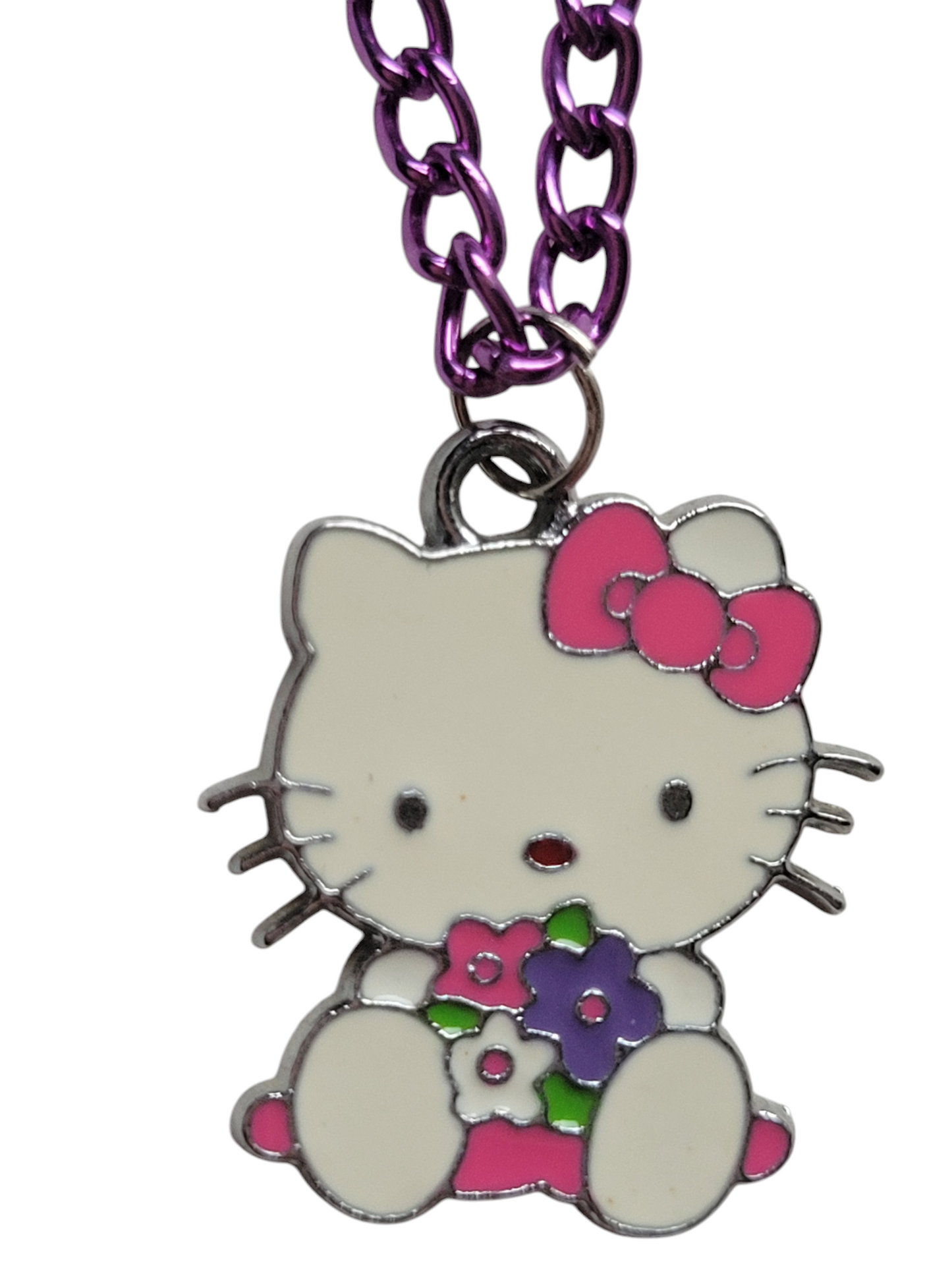 Kids Hello Kitty Charm Pendant  Necklaces With Colored 18" Chains (Your Choice!) Kids Teens Adults