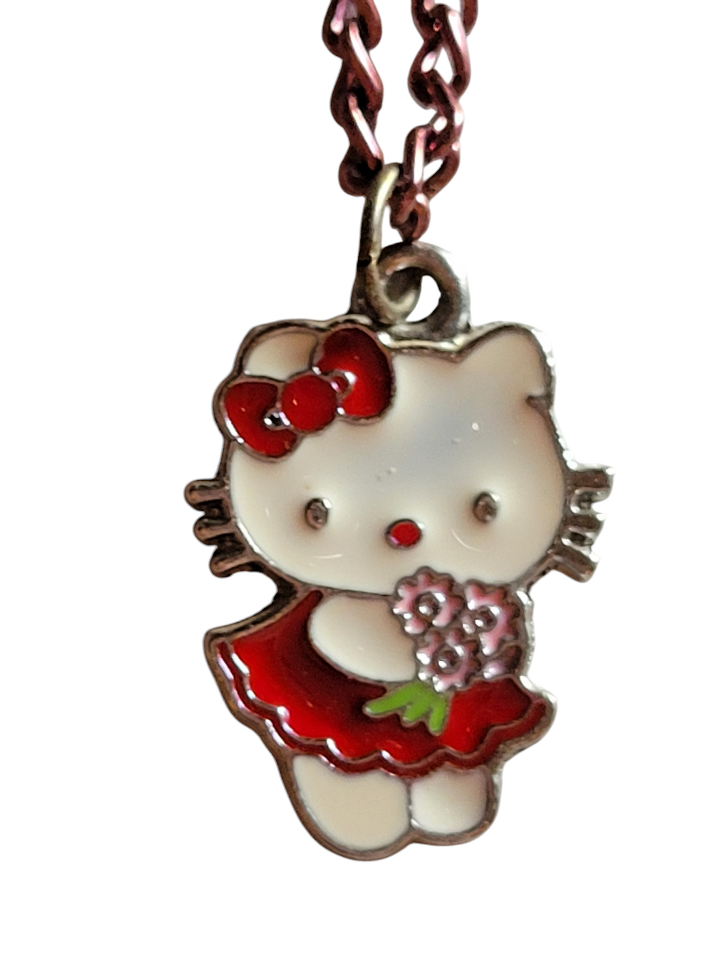 Kids Hello Kitty Charm Pendant  Necklaces With Colored 18" Chains (Your Choice!) Kids Teens Adults