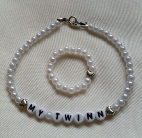 My Twinn DOLL NAME NECKLACE SET  fits 23" My Twinn Dolls Handmade