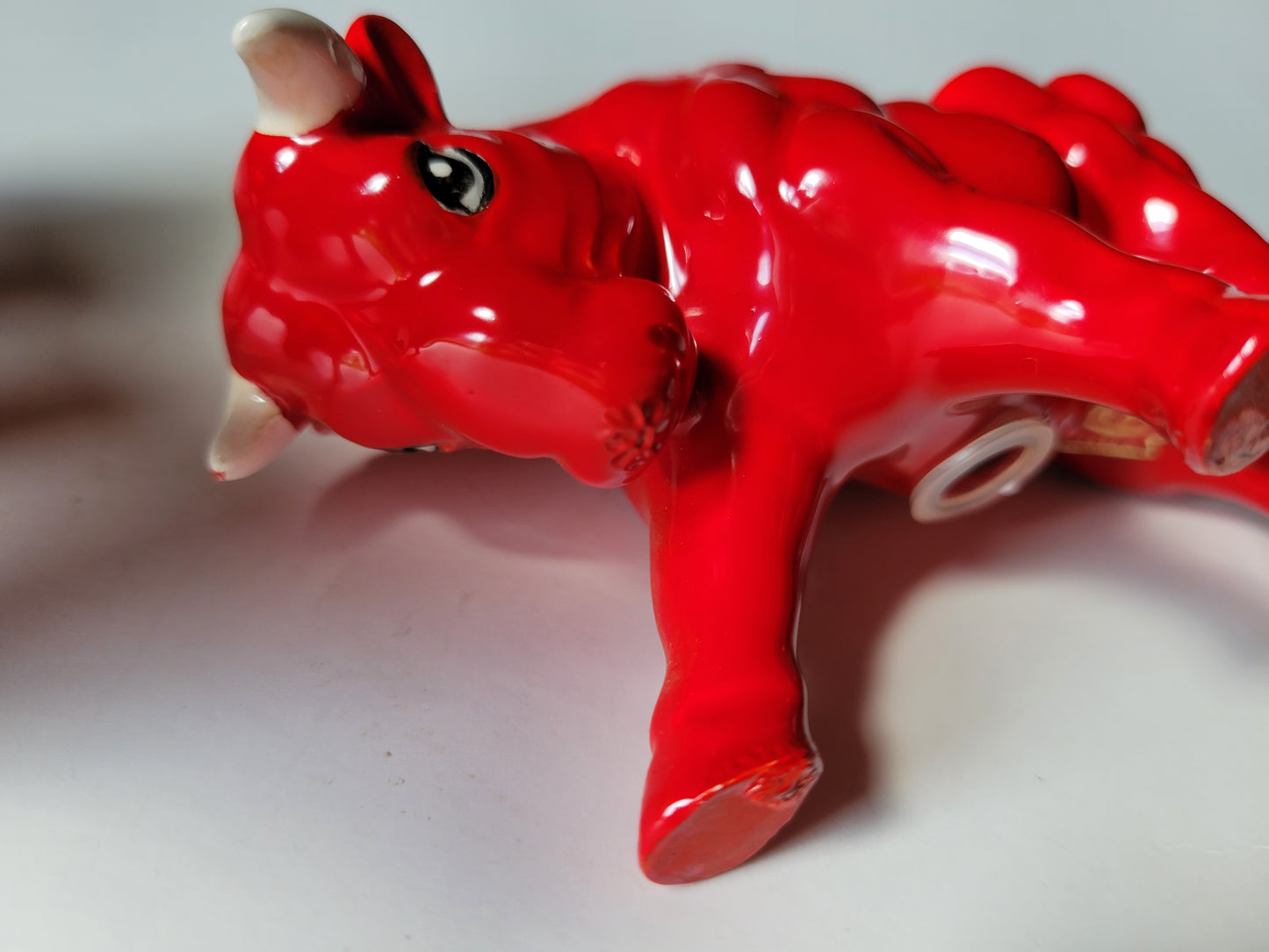 Red Bull Cow Googly Eyes 1960s Vintage Japan Salt & Pepper Shakers